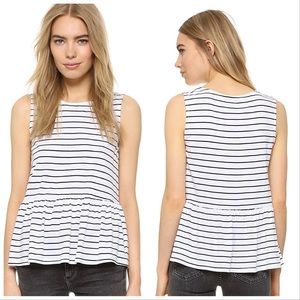 Cupcakes and Cashmere Horizon Striped Tank SzL